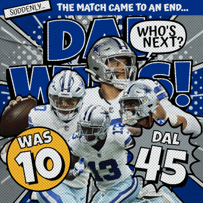 Cowboys Poster Saying The Match Came To An End Whos Next GIF