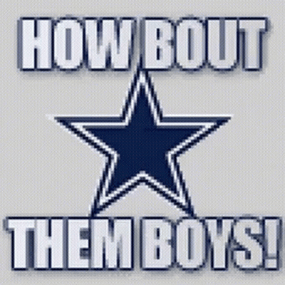Cowboys Star Saying How Bout Them Boys GIF