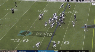 Cowboys Vs Panthers Football Game GIF