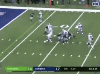 Cowboys Vs Seahawks Football Game GIF