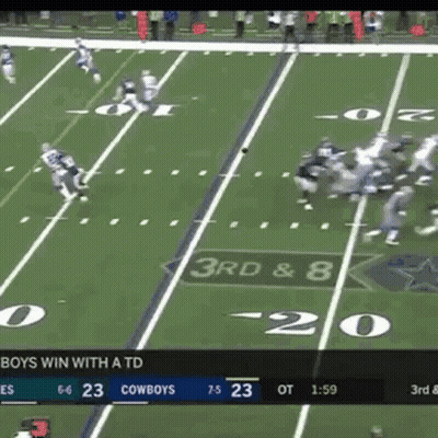 Cowboys Winning Football Game GIF