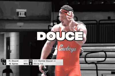 Cowboys Wrestler In Red Outfit GIF