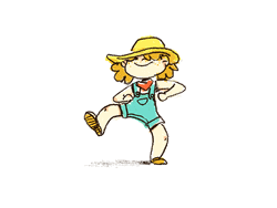 Cowgirl Cartoon Dance GIF