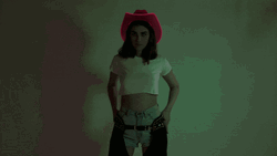 Cowgirl Sexy Gun Pose GIF