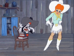 Cowgirl Tex Avery Cartoon GIF