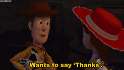 Cowgirl Thanks Toy Story GIF