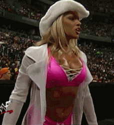 Cowgirl Worry Trish Stratus GIF