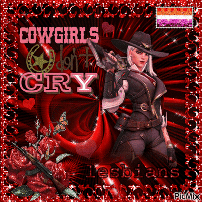 Cowgirls Don't Cry Lesbians Woman Holding Gun GIF