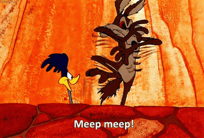 Coyote And Road Runner Meep Meep GIF