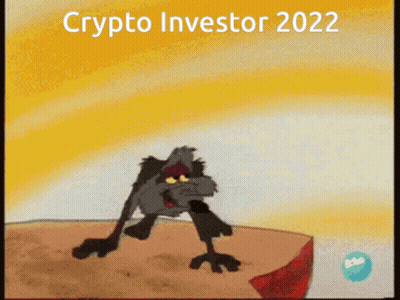 Coyote Standing On Rock Crypto Investor 2022 GIF
