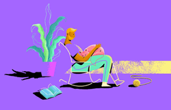 Cozy Cat Dad Cuddle GIF