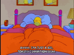 Cozy Homer Simpsons Sleep Talk GIF