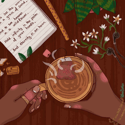 Cozy Tea Time Poetry GIF