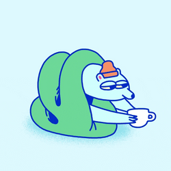 Cozy Winter Coffee Sniffing GIF