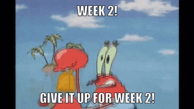 Crab And Flamingo Week 2 Give It Up For Week 2 GIF