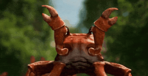 Crab Claws Close Up Green Background GIF
