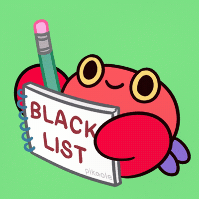 Crab Holding Pencil And Black List GIF