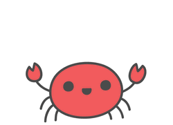 Crab Summer Kawaii Art