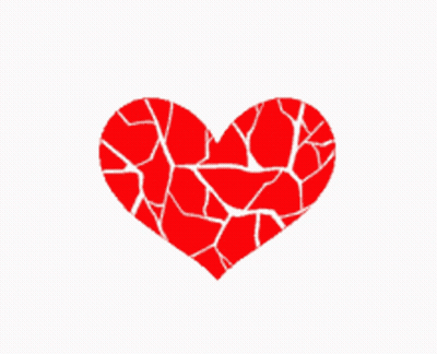 Cracked Red Heart GIF