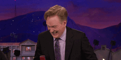 Cracking Up Conan O Brien And Kathy Bates GIF