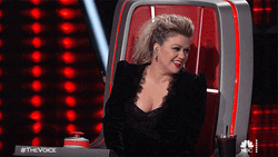 Cracking Up Kelly Clarkson The Voice GIF
