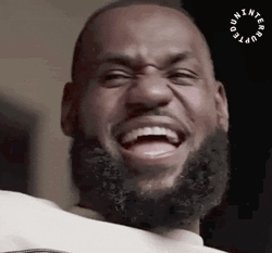 Cracking Up Lebron James GIF