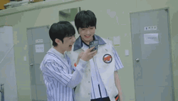 Cracking Up NCT Wish Ryo And Sakuya GIF