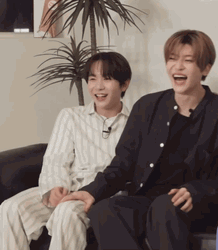 Cracking Up NCT Wish Ryo And Yushi GIF