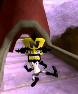 Crash Bandicoot Doctor Neo Cortex Walking Alone GIF