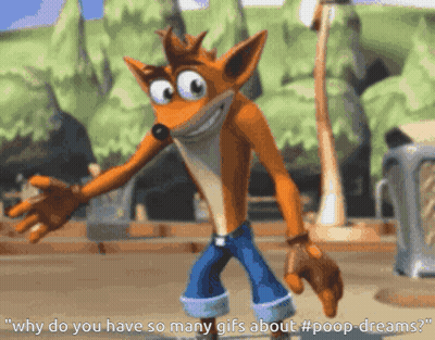 Crash Bandicoot From The Video Game Crash Bandicoot GIF
