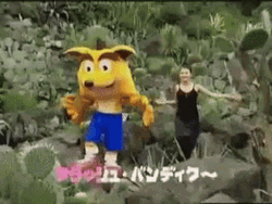 Crash Bandicoot In Japan Dancing GIF