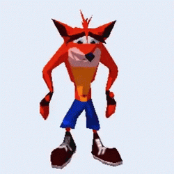 Crash Bandicoot Sad Turn Around GIF