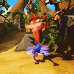 Crash Bandicoot Spinning Making Fire GIF