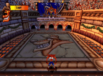 Crash Bandicoot Stepped On By Monster GIF