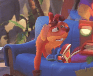 Crash Bandicoot Yawning Sleep GIF