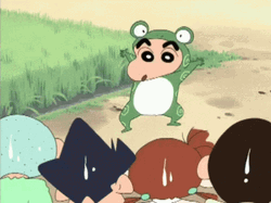 Crayon Shin Chan Frog Cosplay GIF