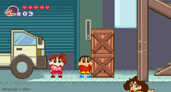 Crayon Shin Chan Pixelated Video Game GIF