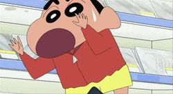 Crayon Shin Chan Rolling Over GIF