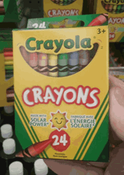 Crayons With 24 Colors Ready For Coloring GIF
