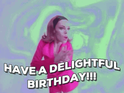 Crazy Birthday Dance Trippy Retrowave GIF