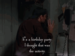 Crazy Birthday Party Anxious Luke Danes Gilmore Girls GIF
