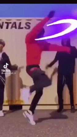 Crazy Black People Dancing Neon Lights GIF