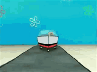 Crazy Driver SpongeBob SquarePants GIF