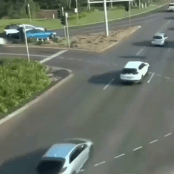 Crazy Driving Across The Road Lanes GIF