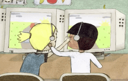 Crazy Fighting Siblings  GIF