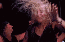 Crazy Girl Rave Party Shouting  GIF