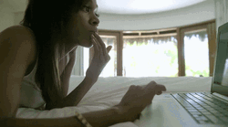 Crazy Girlfriend Stalking On Internet GIF