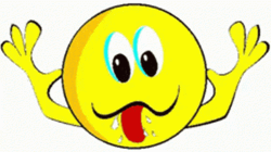 Crazy Grimace Emoji Tongue Out GIF