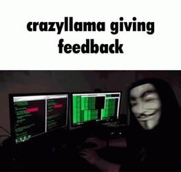 Crazy Hacker Giving Feedback GIF