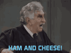 Crazy Judge Ham And Cheese GIF